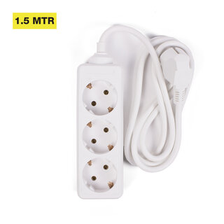 Benson Tools Stekkerdoos 3-voudig + RA + 1.5 mtr