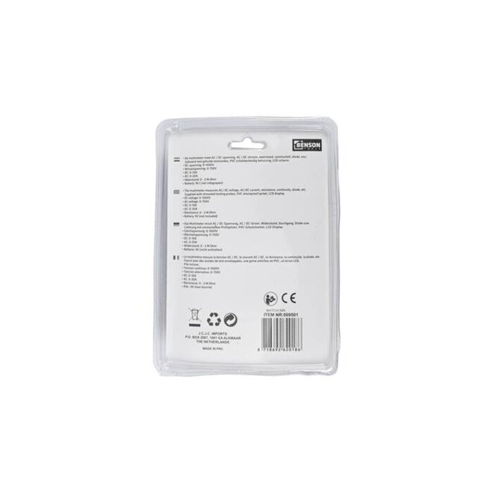 Benson Tools Multimeter digitaal