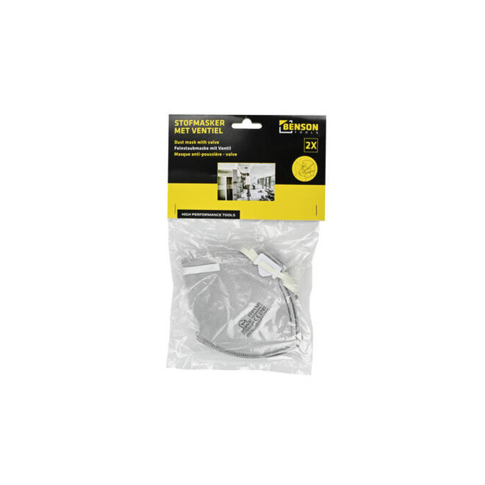Benson Tools Stofmasker met ventiel 2 dlg CE