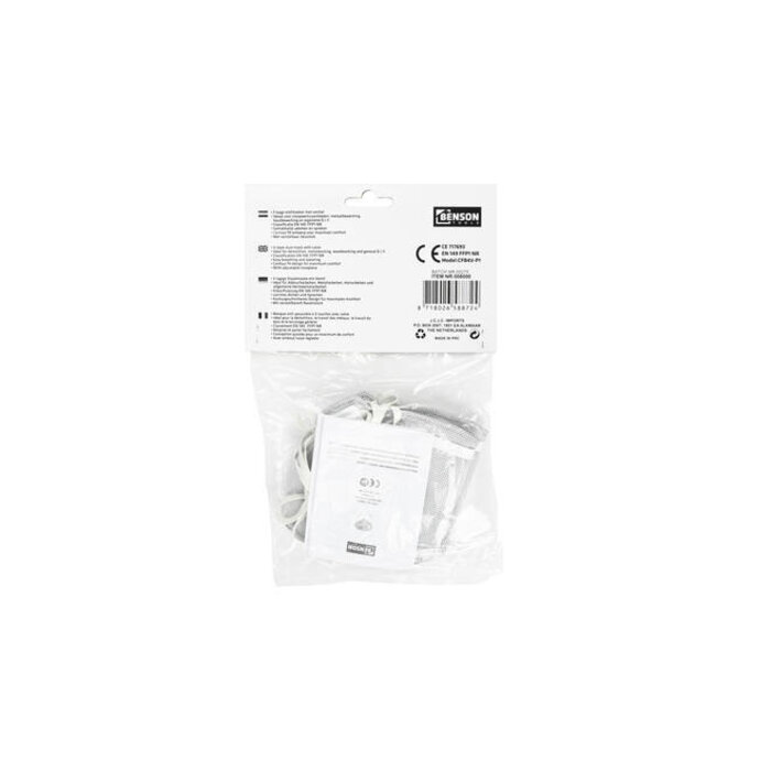 Benson Tools Stofmasker met ventiel 2 dlg CE