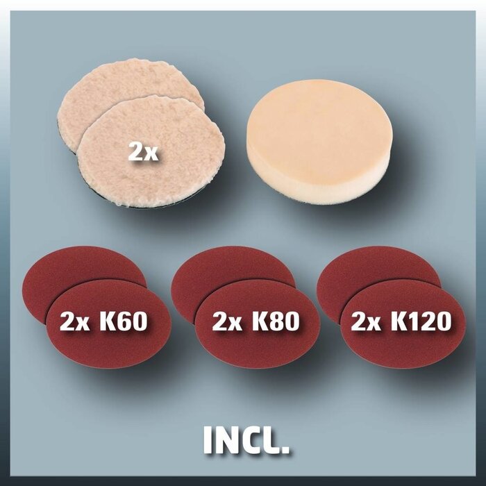 Einhell Polijst- en schuurmachine CC-PO 1100/1E - SET