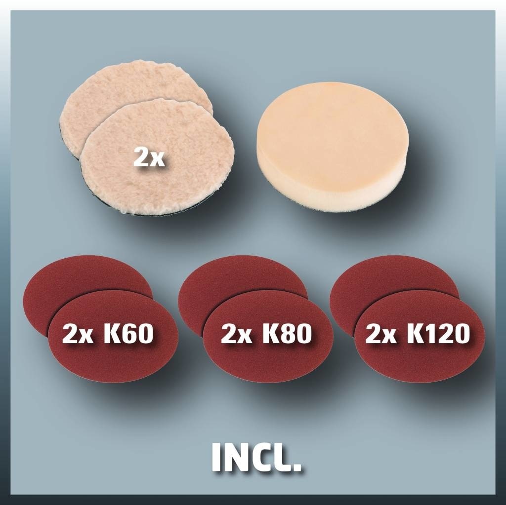 Einhell Polijst- en schuurmachine CC-PO 1100/1E - SET