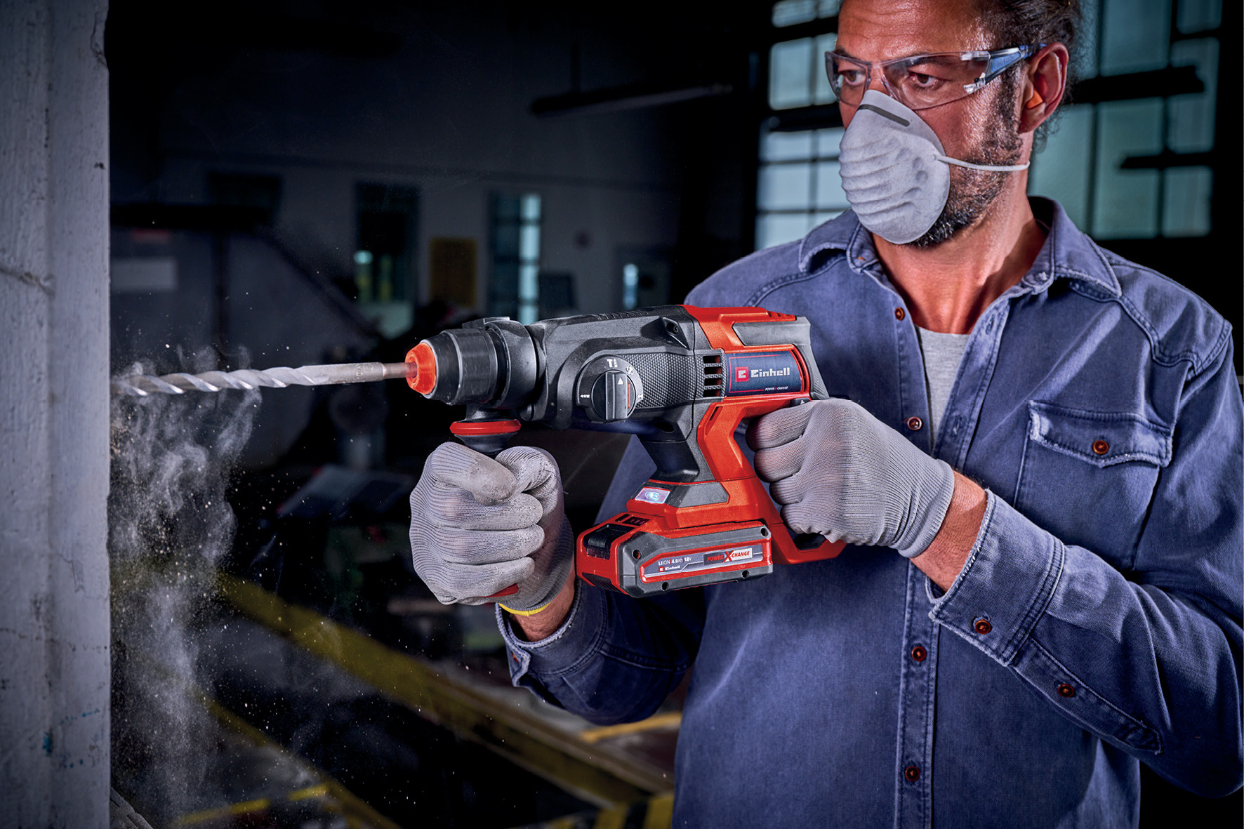 Einhell TE-HD 18/20 Li (1x4,0Ah) - Accu Boorhamer KIT