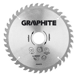 Graphite Zaagblad 160x20x2,0x30T