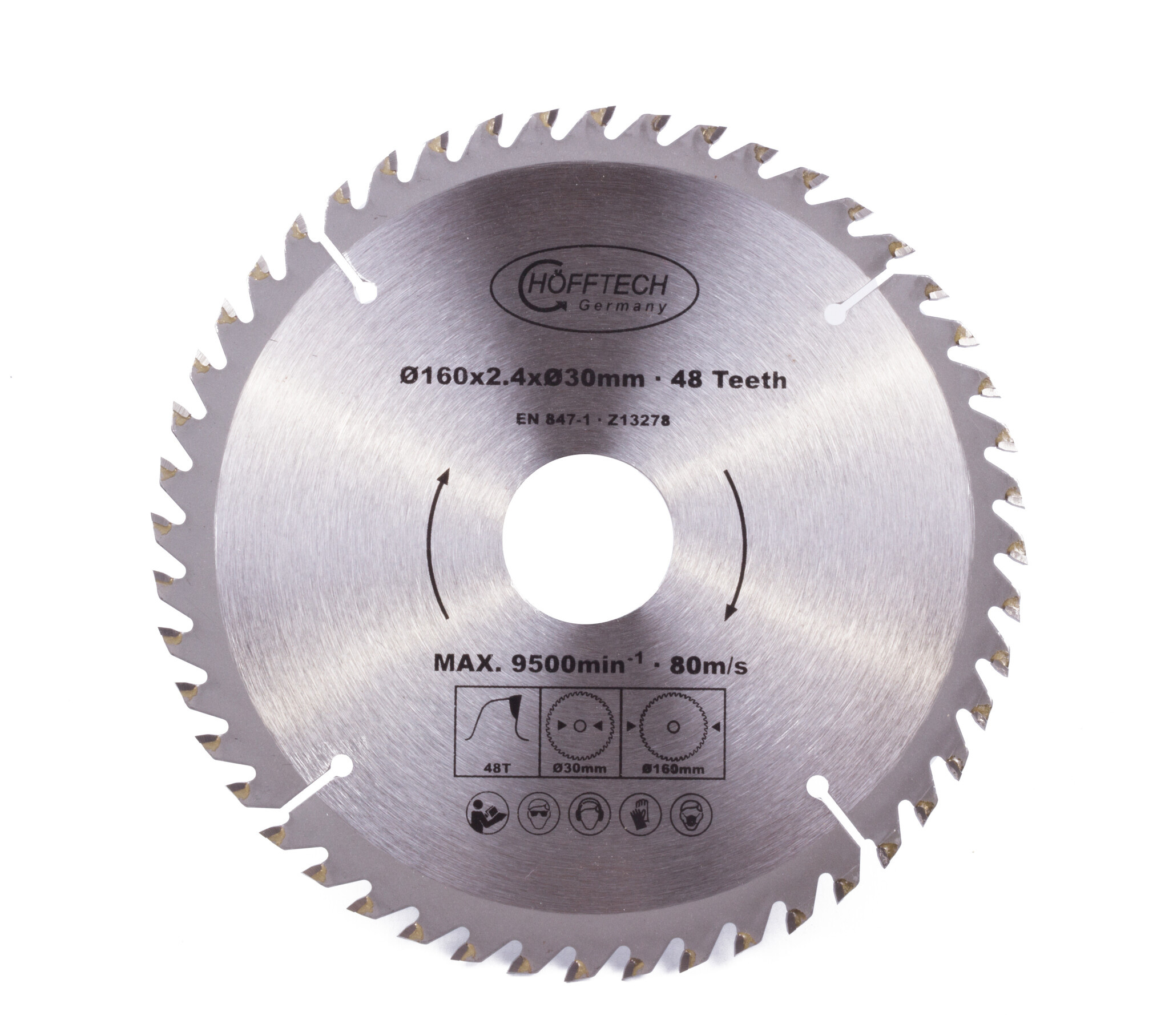 Hofftech Cirkelzaagblad 160 x 48 tands