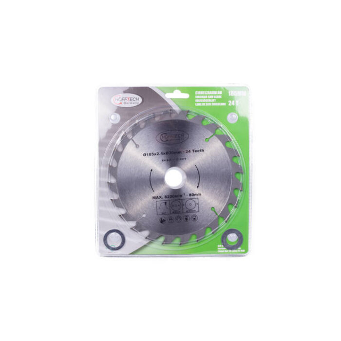 Hofftech Cirkelzaagblad 185 x 30 - 24 tands