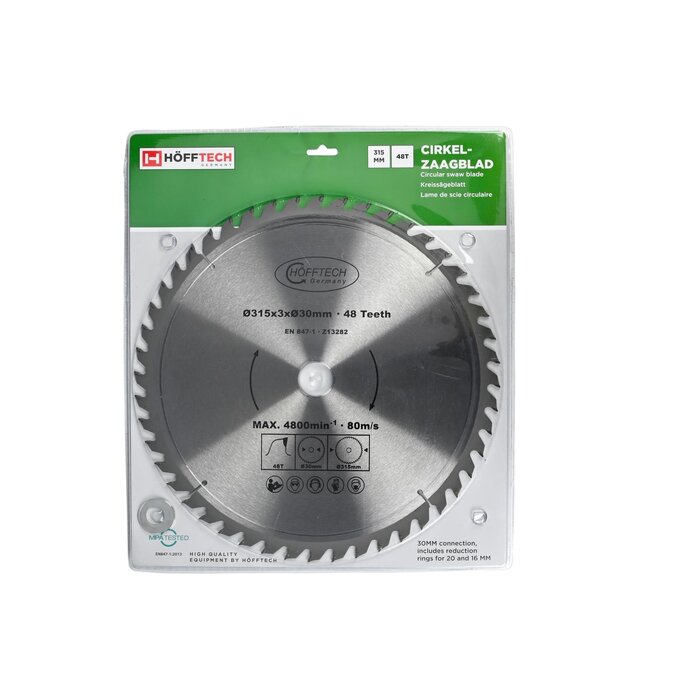 Hofftech Cirkelzaagblad 315 X 3.0 X 30MM 48T