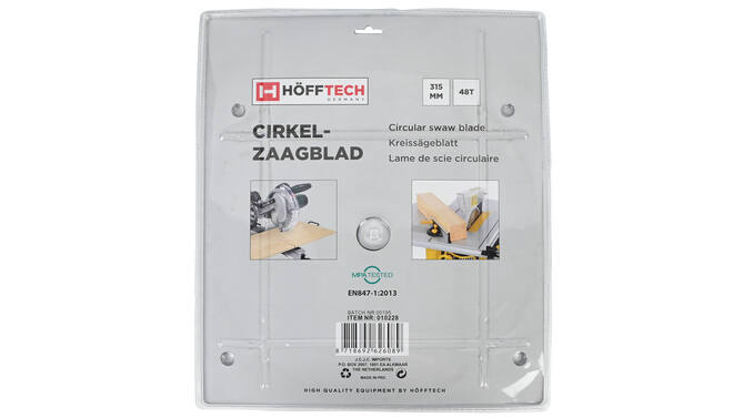 Hofftech Cirkelzaagblad 315 X 3.0 X 30MM 48T
