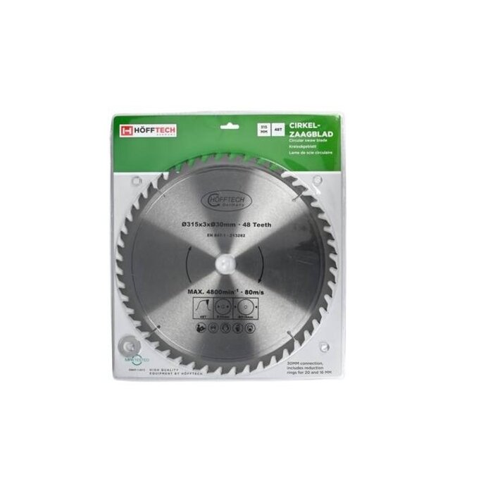 Hofftech Cirkelzaagblad 315 X 3.0 X 30MM 48T