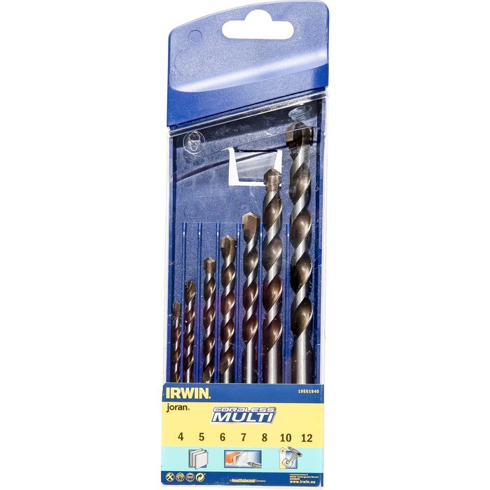 IRWIN Multimateriaalboren Set 7PCS 4/5/6/7/8/10/12mm