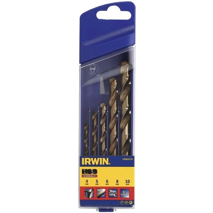 HSS Metaalboor 135° Cobalt, 5PCS Set: 4/5/6/8/10mm