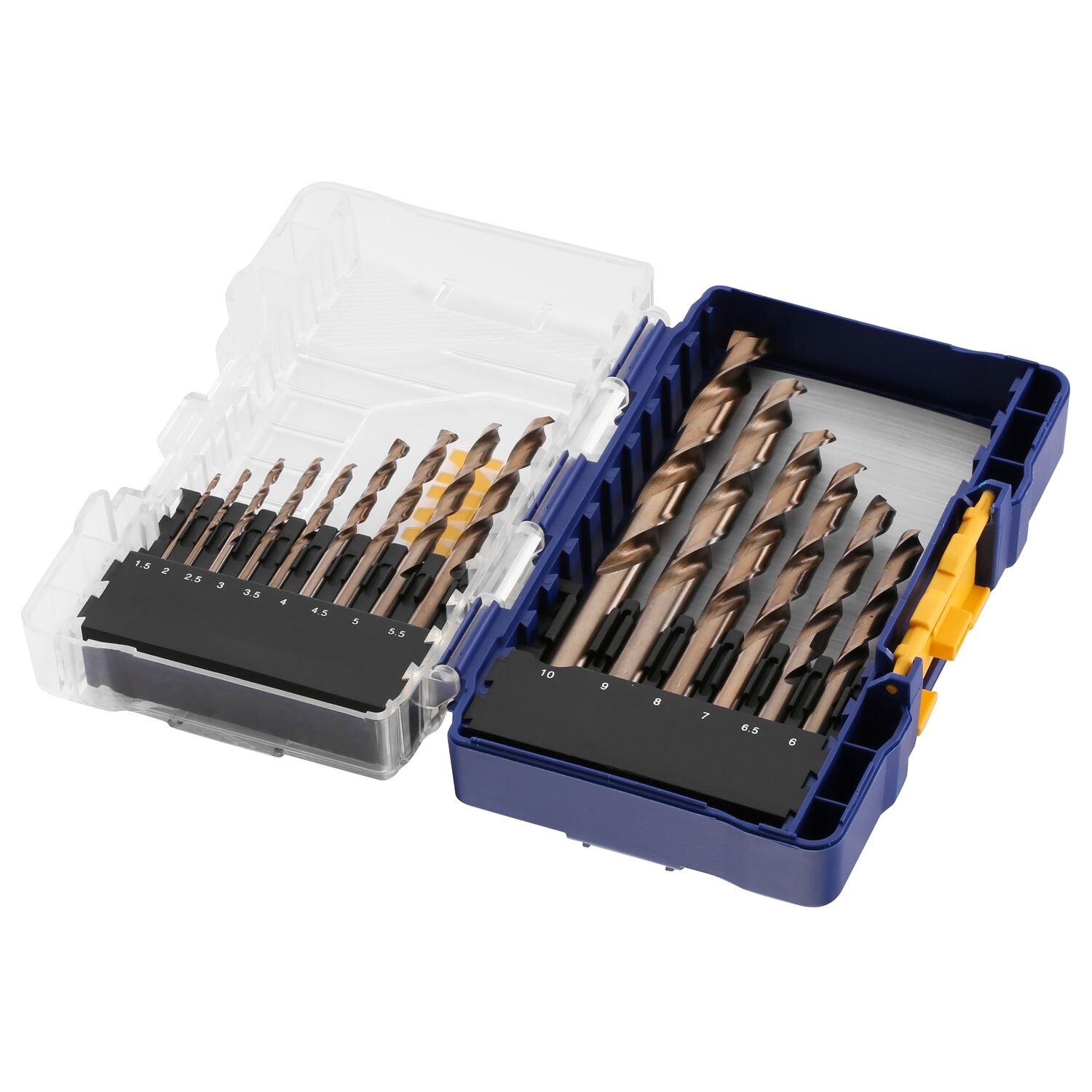 HSS Metaalboor 135° Cobalt, 15PCS Set: 1,5 tot 10,0mm