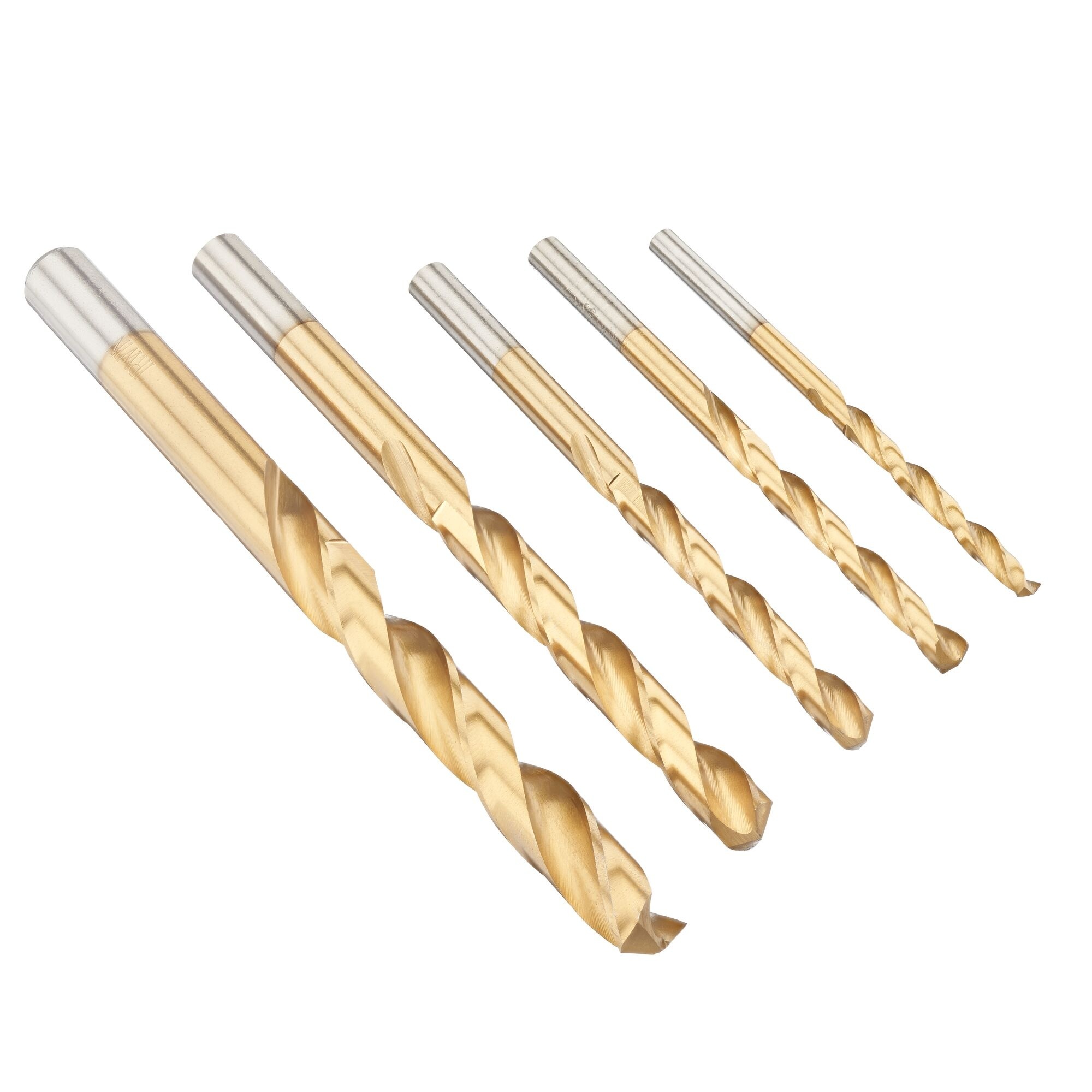 HSS Metaalboren 135° Titanium, 5PCS Set: 4/5/6/8/10mm
