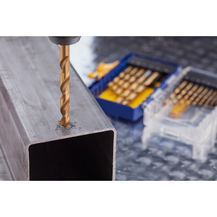 HSS Metaalboren 135° Titanium, 15PCS Set: 1,5 tot 10,0mm