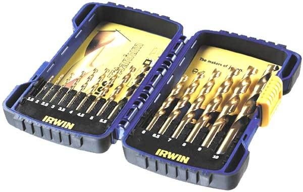 HSS Metaalboren 135° Titanium, 19PCS Set in metalen koffer: 1,0 - 10,0 mm