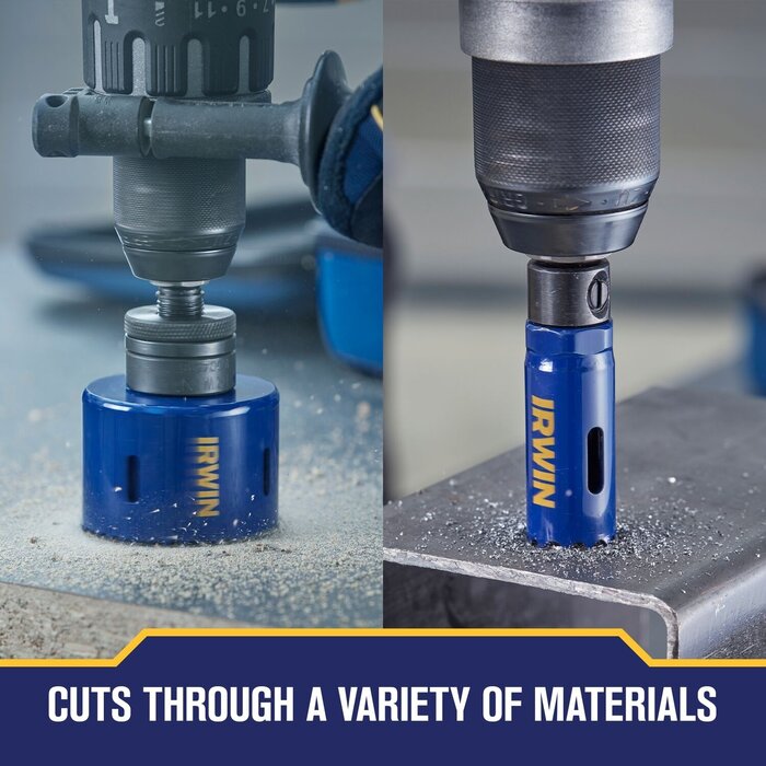 IRWIN Gatzaagkit 1200G: 16, 19, 22, 25, 29, 32, 35, 38, 44, 51, 64 en 76mm