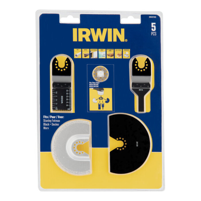IRWIN Set Segmentzaagbladen 4PCS voor oscillerende multitools (universeel)