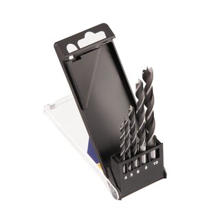 Set Houtspiraalboren Brad point 5PCS, 4-10mm