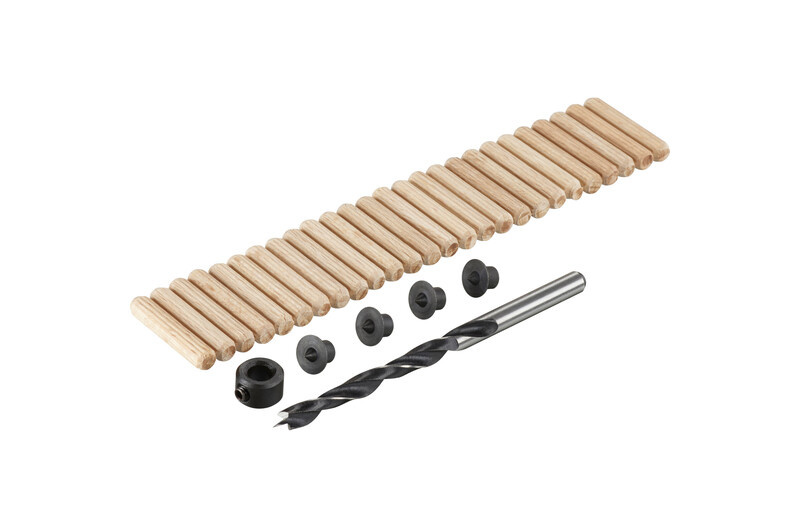 IRWIN DeuvelSet 32PCS, 26 deuvels 6mm, houtboor 6mm, 4 centreerpunten, 1 dieptestop