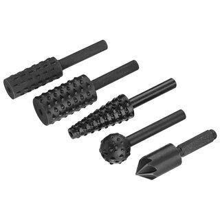 Rasp Set 5PCS, 4 raspen en verzinkboor