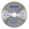 IRWIN Pro Performance diamantzaagblad 125mm voor haakse slijper, keramiek en tegels, volle rand