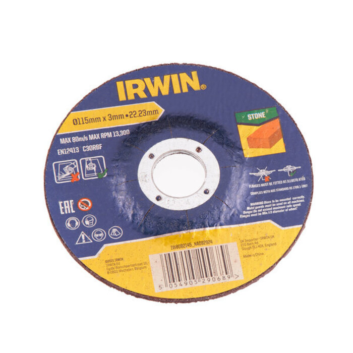 IRWIN 4 slijpschijven (+ 2 gratis)115mmx3mm doorslijpschijf steen