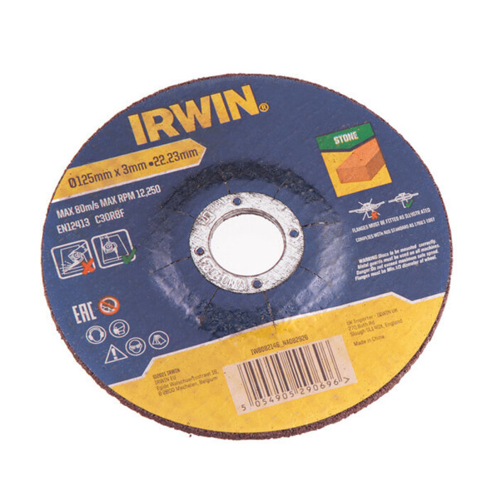 IRWIN 4 slijpschijven (+ 2 gratis)125mmx3mm doorslijpschijf steen