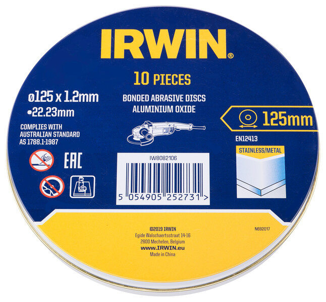 Blik doorslijpschijfven metaal 10PCS - 125x1,2mm