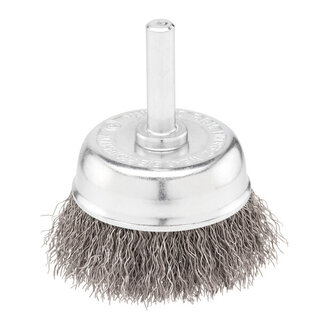 Komstaaldraadborstel (boormachine) voor metaal, diameter 50mm.