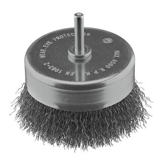 Komstaaldraadborstel (boormachine) voor metaal, beton - grof, diameter 80mm.