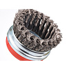 Komstaaldraadborstel (haakse slijper) voor metaal, beton, diameter 95mm.
