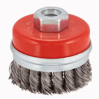 Komstaaldraadborstel (haakse slijper) voor metaal, beton, diameter 70mm.
