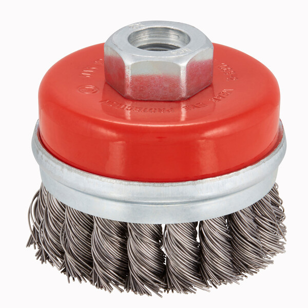 IRWIN Komstaaldraadborstel (haakse slijper) voor metaal, beton, diameter 70mm.