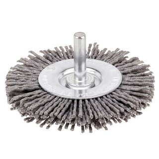 Nylondraadborstel (boormachine) voor hout, diameter van 75mm. Dikte: 10mm.