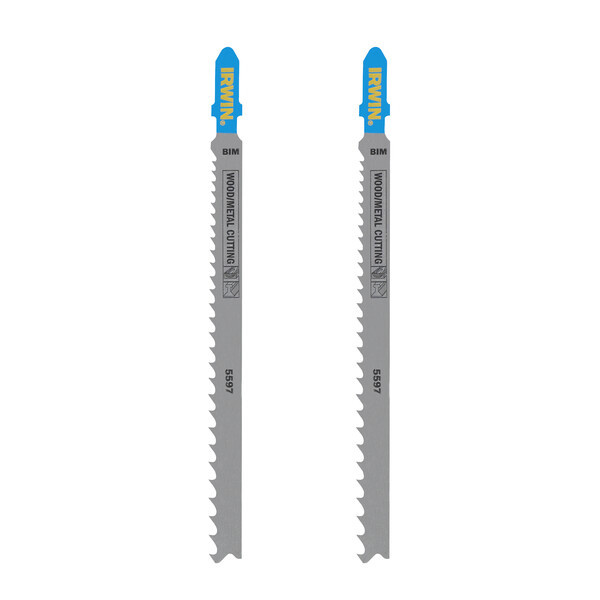 IRWIN Pro Performance bim decoupeerzaagblad hout (tot 65mm), metaal (3-10mm), PVC (tot 30mm),grove vertanding, T-aansluiting