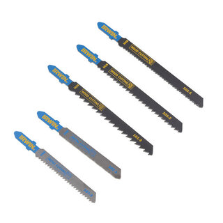 Set decoupeerzaagbladen 5PCS Mix hout grof, medium, fijn /metaal fijn, medium