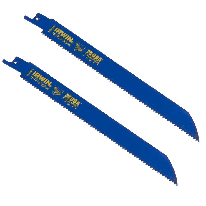 IRWIN Reciprozaagblad 200mm 10TPI, metaal- en houtzagen - 5 Stuks