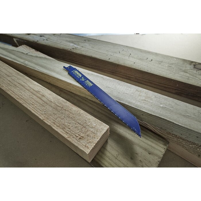 IRWIN Reciprozaagblad 200mm 10TPI, metaal- en houtzagen - 5 Stuks