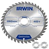 IRWIN Cirkelzaagblad T.C.T 190mm/40T- asgat 30mm