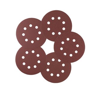 Set Schuurschijven 10PCS excentrisch diameter 125mm, 3x K60, 3x K80, 2x K120, 2x K180