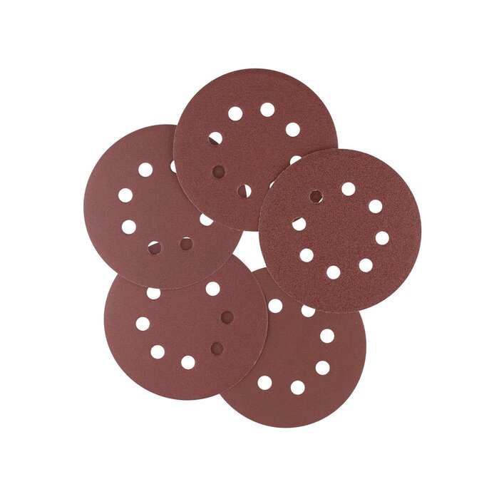 IRWIN Set Schuurschijven 10PCS excentrisch diameter 125mm, 3x K60, 3x K80, 2x K120, 2x K180