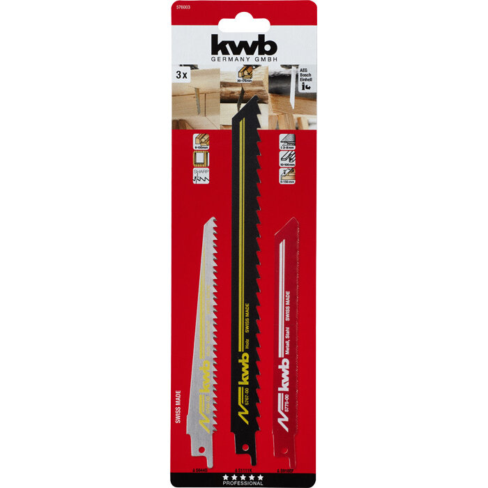 KWB Reciprozaagset 3-delig