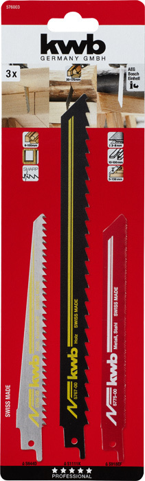 KWB Reciprozaagset 3-delig