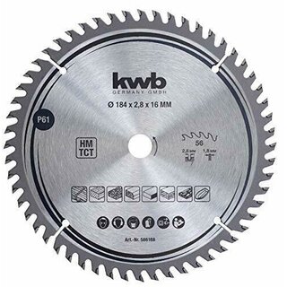 KWB Zaagblad 184x16 mm 56 Tands