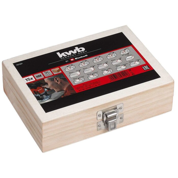 KWB 15-delige frees-set