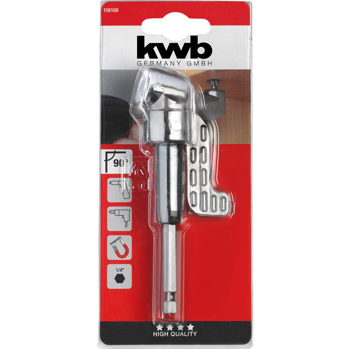 KWB Haakse bithouder 1/4“
