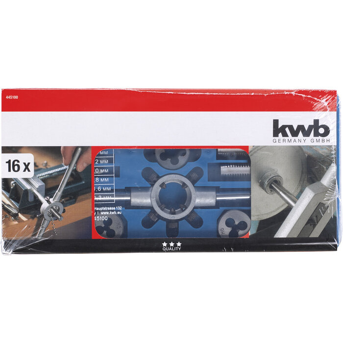 KWB Draadsnijgereedschap set 16-delig