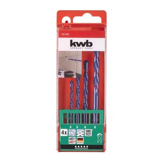 KWB Hardsteenborenset 4-8mm 4-delig