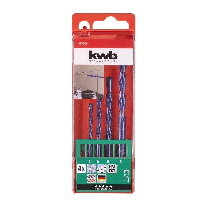 KWB Gresborenset 4-8mm 4-delig