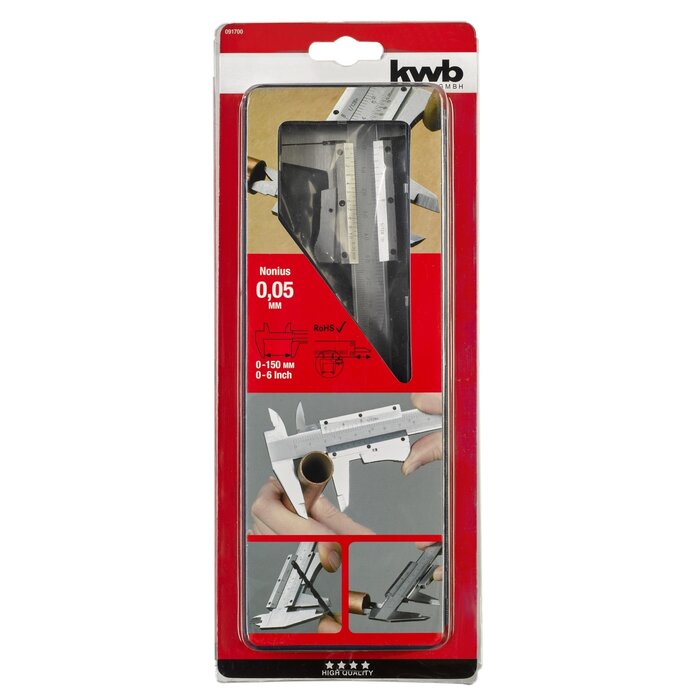 KWB Precisie-schuifmaat RVS blank